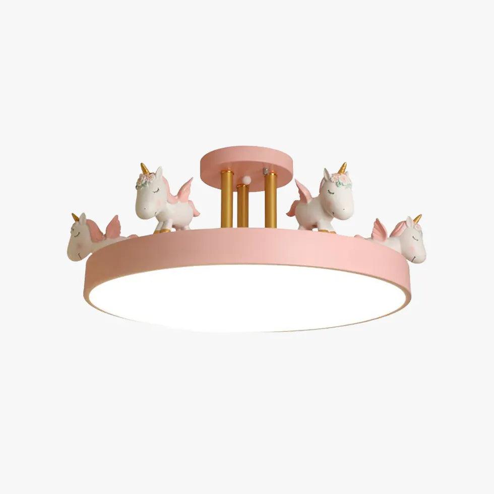 Lampa sufitowa LED w kształcie jednorożca dla dzieci | boxzora