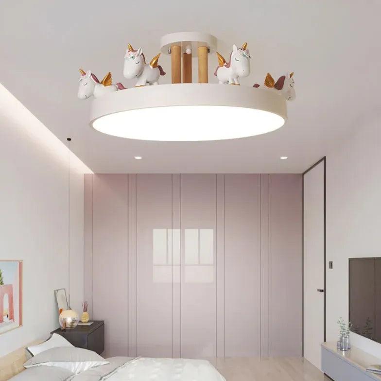 Lampa sufitowa LED w kształcie jednorożca dla dzieci | boxzora