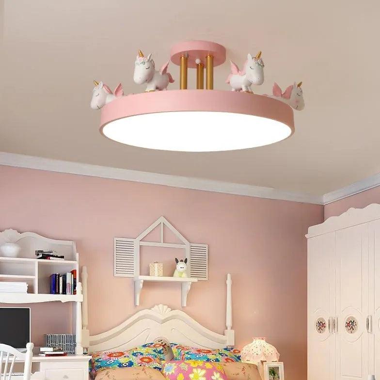 Lampa sufitowa LED w kształcie jednorożca dla dzieci | boxzora