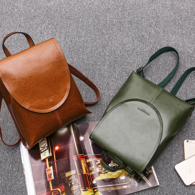 LuxeLeather Women’s Sustainable Leather Backpack – Versatile Structure, Trendy Silhouette, Practical Everyday Design
