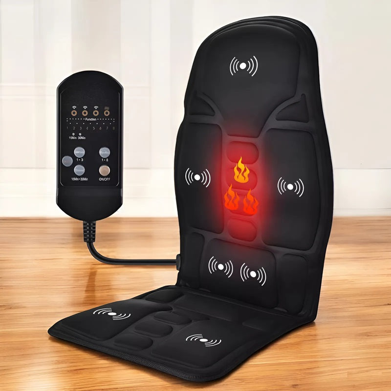 Elektromos masszázsülőpárna – 7 erőteljes motor, nyugtató hőterápia