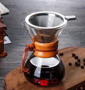 Sæt med Chemex-kaffekande og Hario V60-dripper – præcisionssæt til pour-over-kaffe