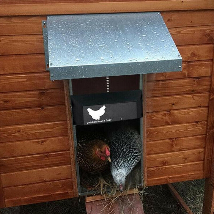 Automatische Poultry PRO+-Hühnertür — wasserdichtes Gehäuse, schnelle Montage