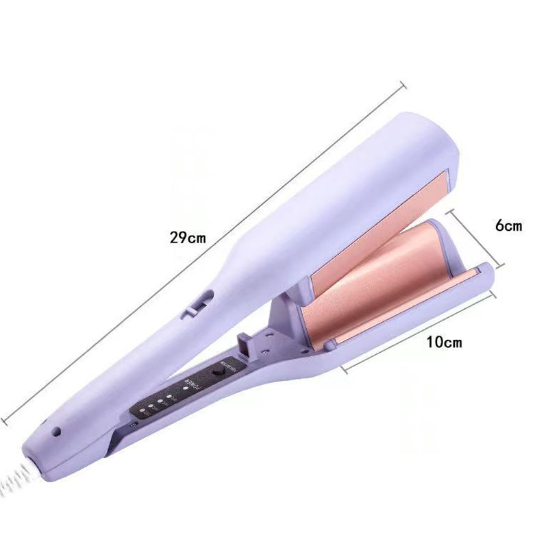 French Egg Curling Iron – Dual Wave Shaper, Anti-Scald Design
