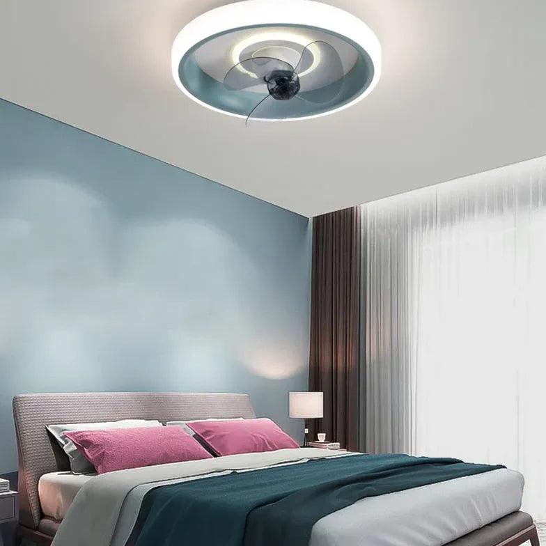 Lámparas de techo minimalistas ultrafinas con ventilador para dormitorio | boxzora