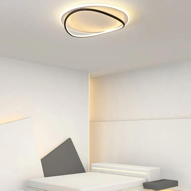 Minimalista kerek LED mennyezeti lámpa hálószobába | boxzora