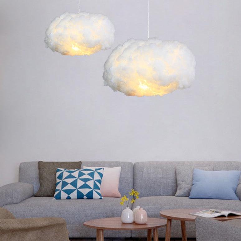 Lámpara colgante moderna estilo nube regulable para la sala de estar | boxzora