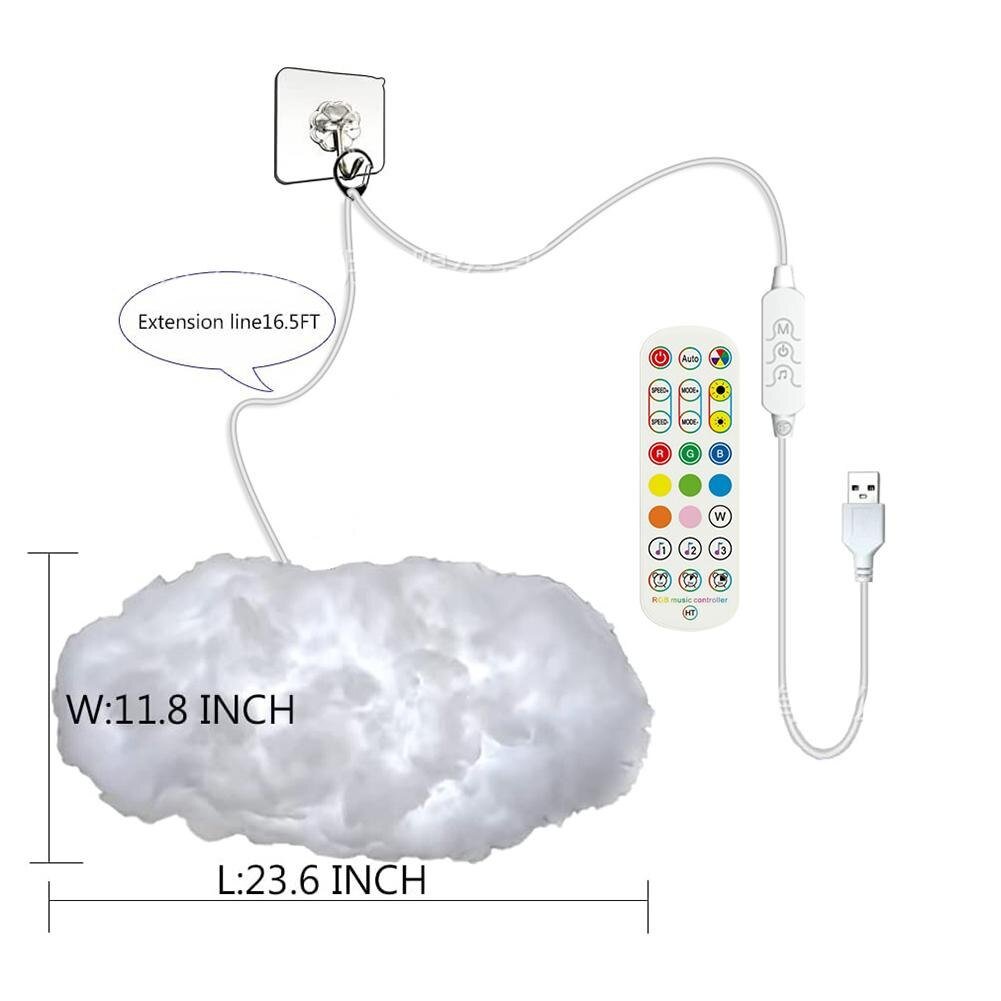 Bunte LED-Wolken-Nachtleuchte — Astronauten-Design