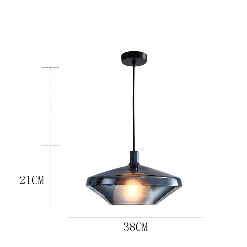 Lámpara colgante nórdica creativa de cristal de colores para el comedor | boxzora
