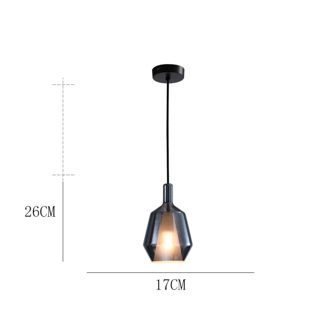 Lámpara colgante nórdica creativa de cristal de colores para el comedor | boxzora
