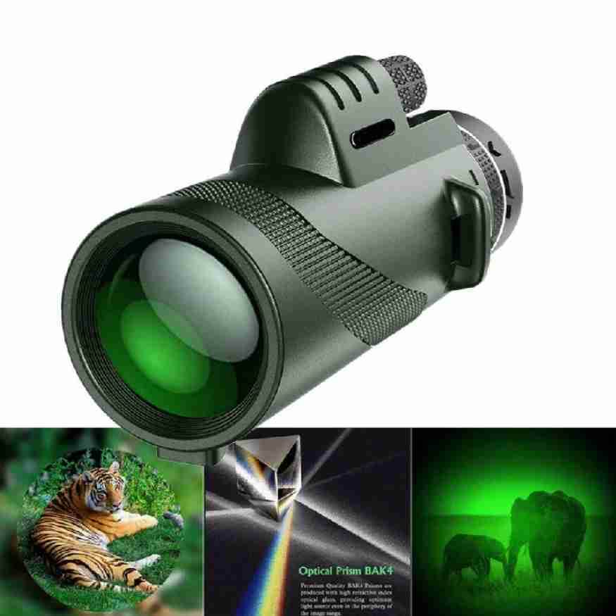 Kompakti 600-kertaisella zoomilla varustettu monokulaari – HD-linssi, kevyt ja helposti mukana kulkeva rakenne