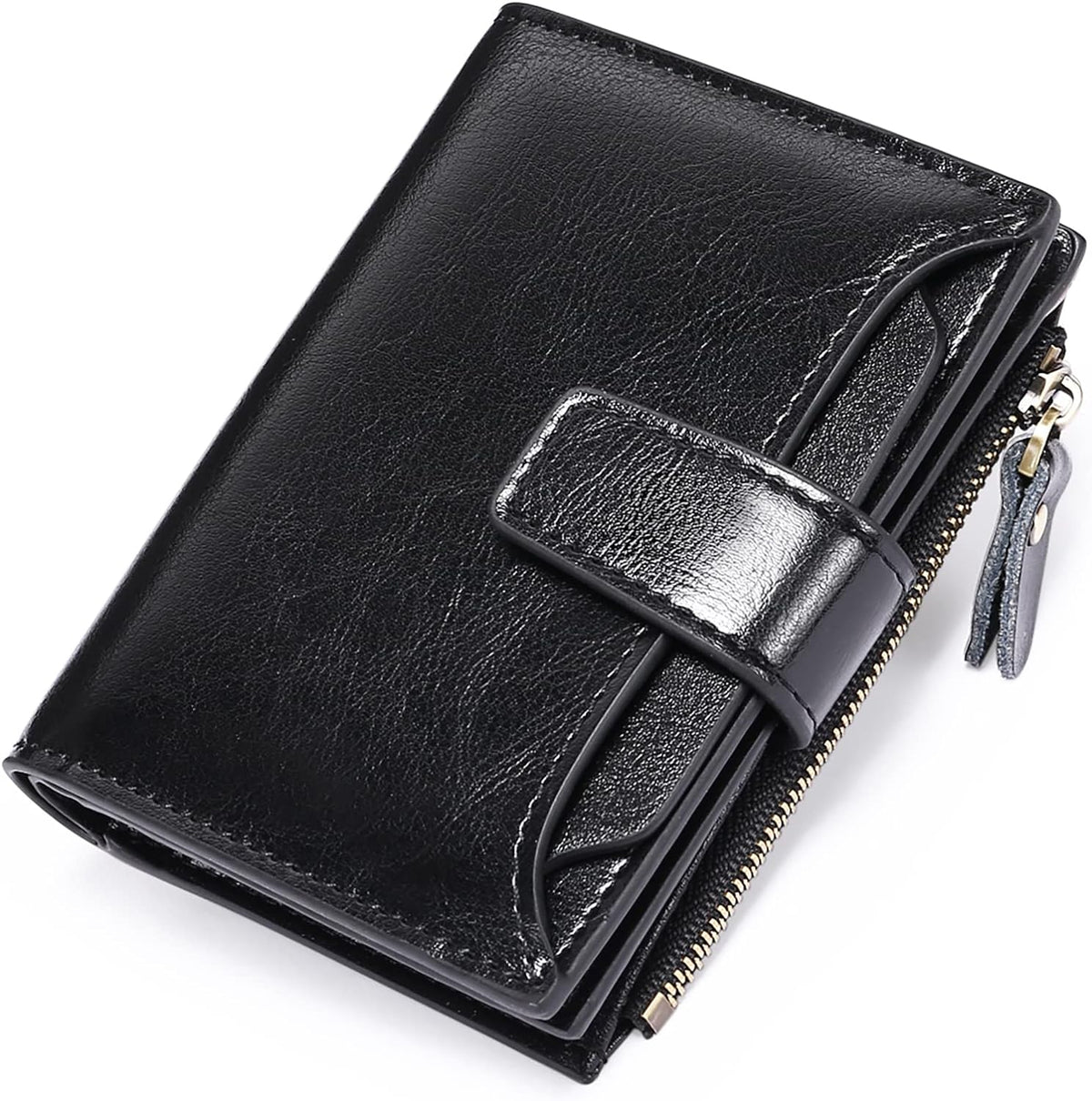 Portofel din piele naturală cu protecție RFID — design compact și multifuncțional