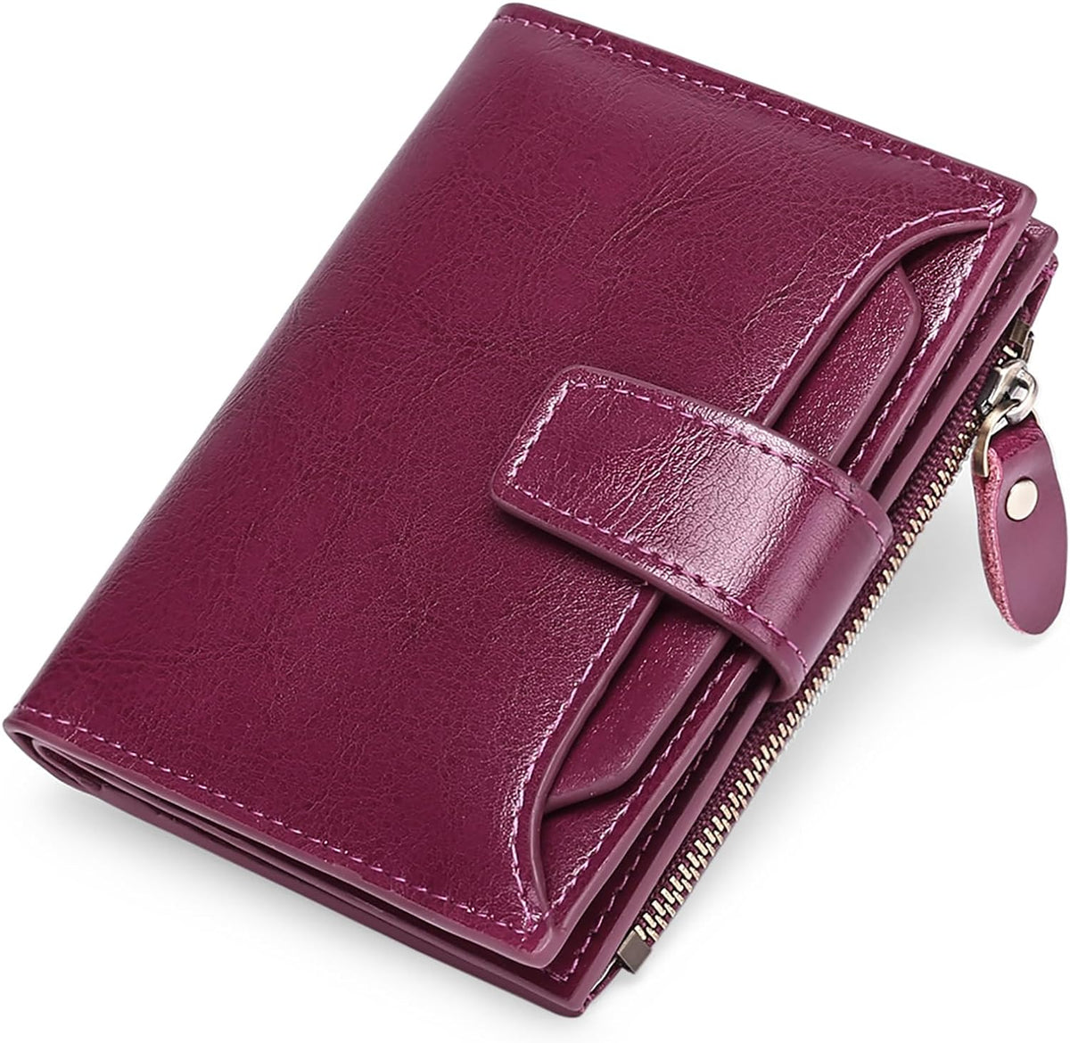 Portofel din piele naturală cu protecție RFID — design compact și multifuncțional