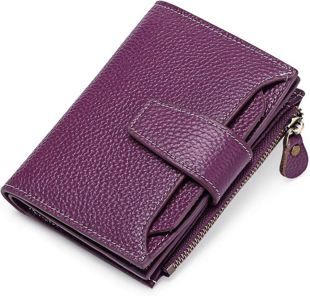 Portofel din piele naturală cu protecție RFID — design compact și multifuncțional