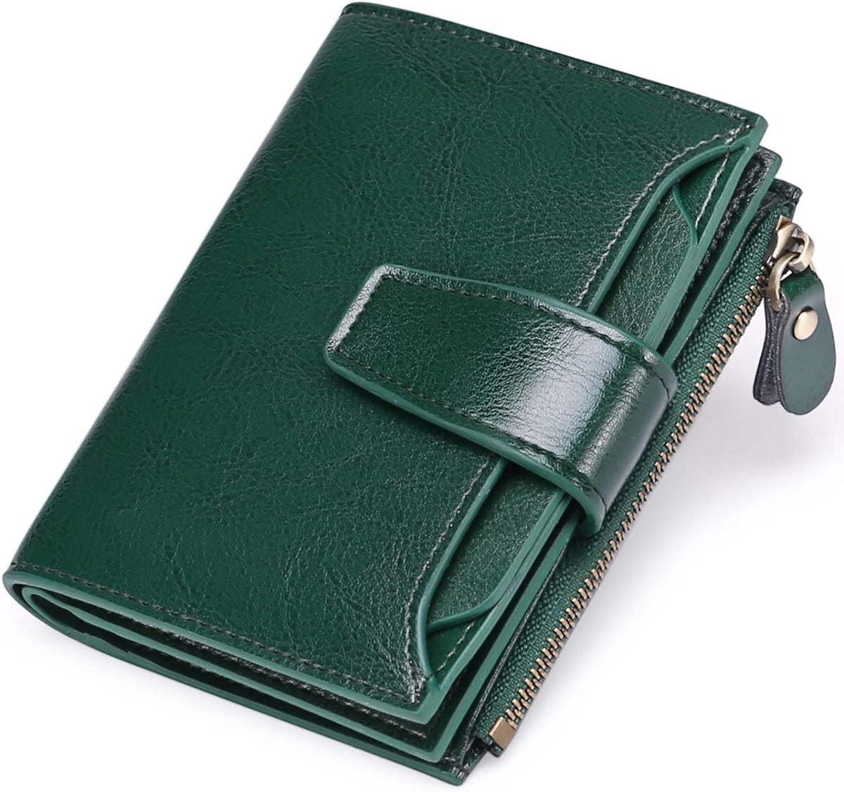 Portofel din piele naturală cu protecție RFID — design compact și multifuncțional