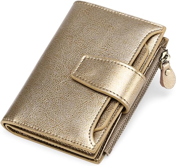 Portofel din piele naturală cu protecție RFID — design compact și multifuncțional