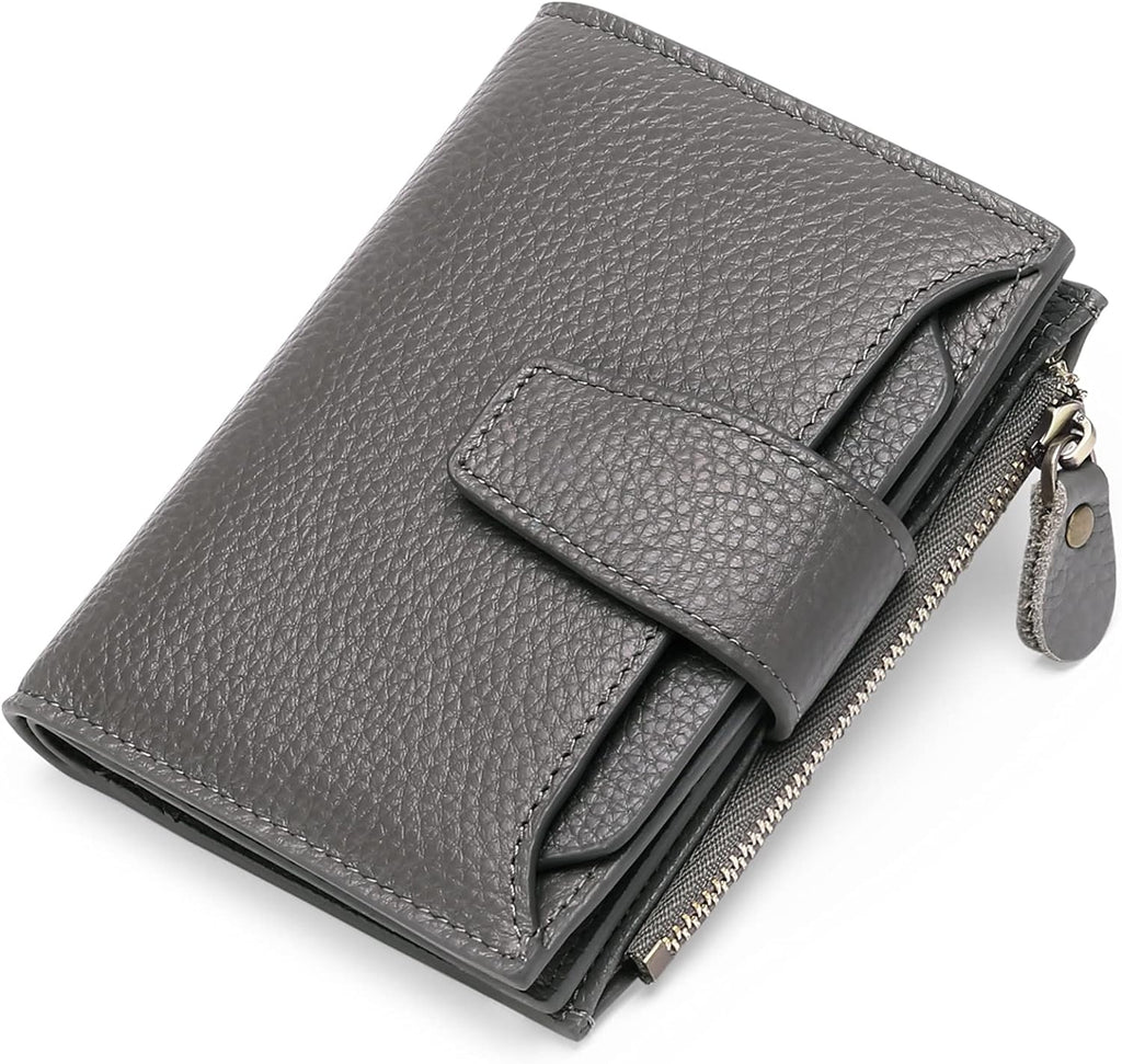 Portofel din piele naturală cu protecție RFID — design compact și multifuncțional