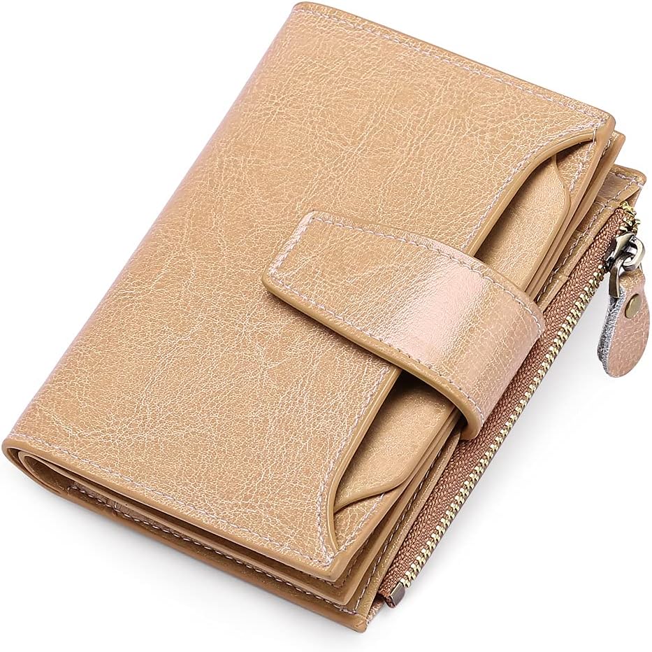 Portofel din piele naturală cu protecție RFID — design compact și multifuncțional