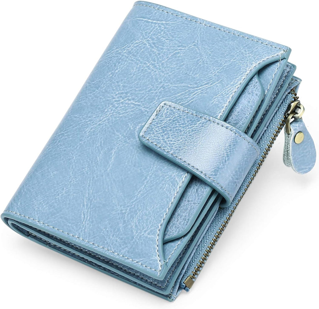 Portofel din piele naturală cu protecție RFID — design compact și multifuncțional