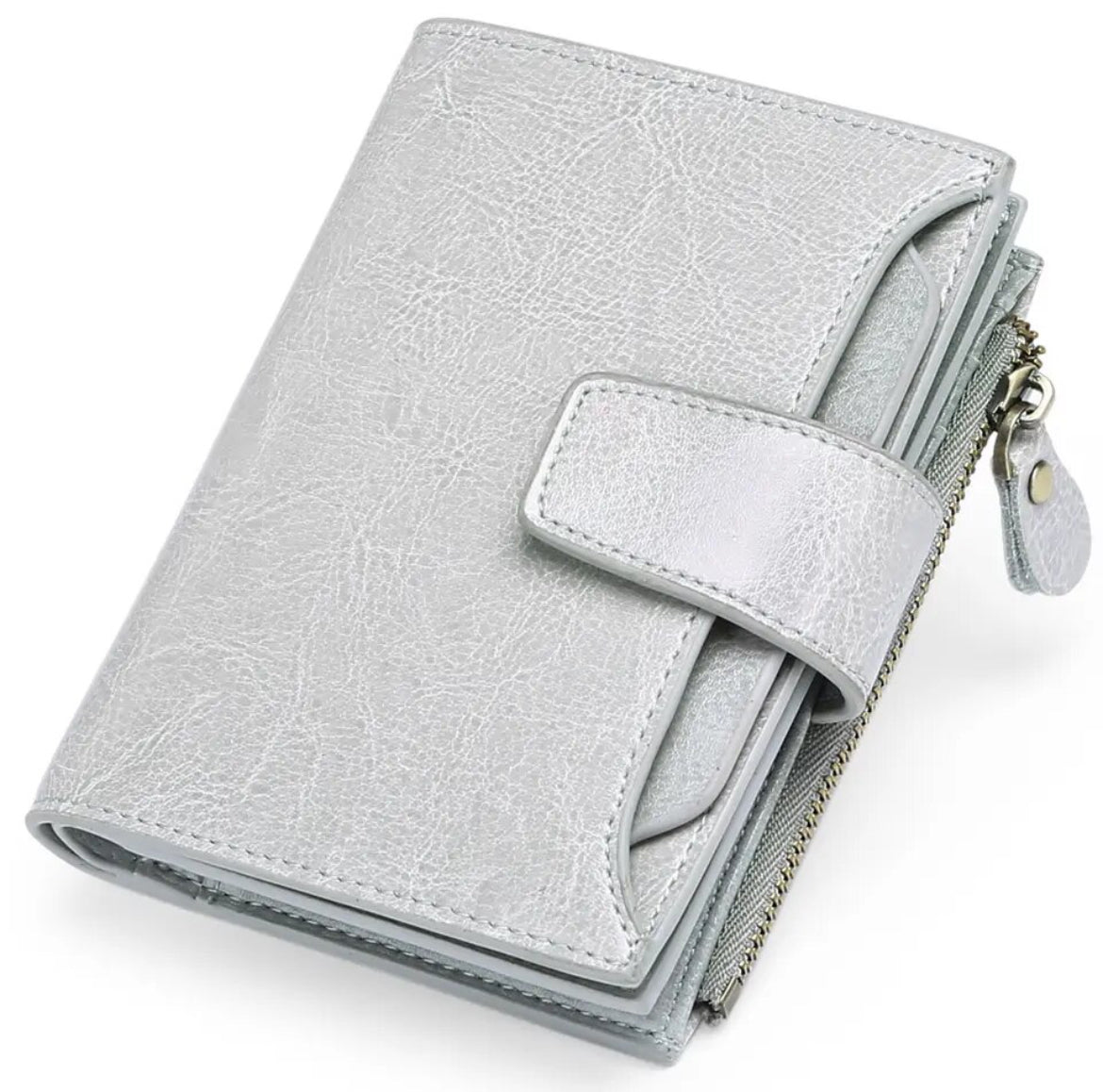 Portofel din piele naturală cu protecție RFID — design compact și multifuncțional