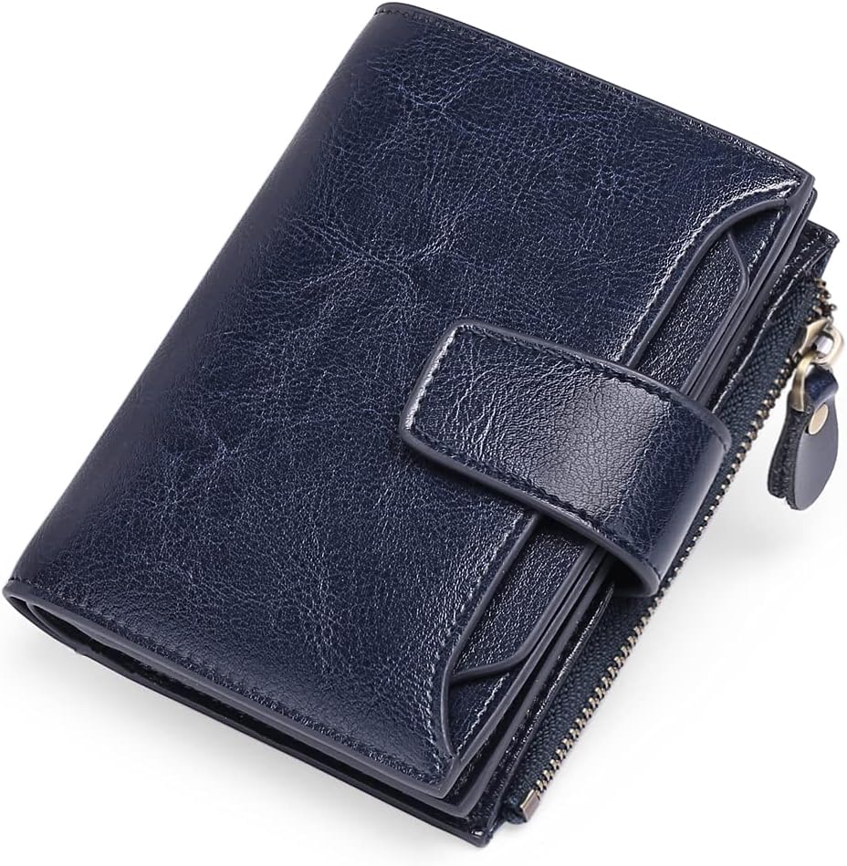 Portofel din piele naturală cu protecție RFID — design compact și multifuncțional