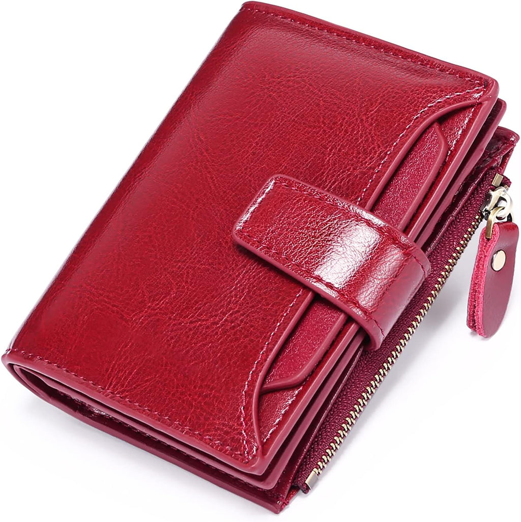 Portofel din piele naturală cu protecție RFID — design compact și multifuncțional