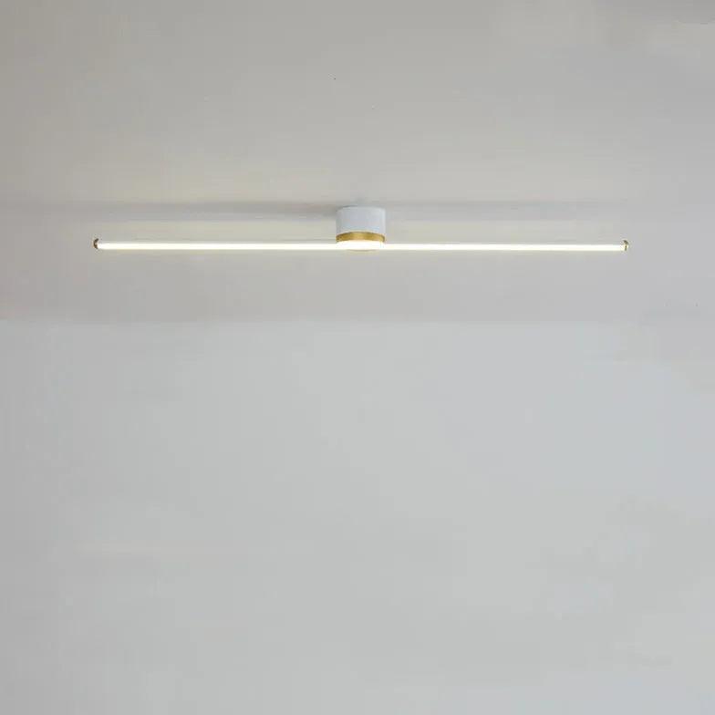 Modern Linear Semi Flush Mount Ceiling Light for Living Rooms, Anti Glare | boxzora