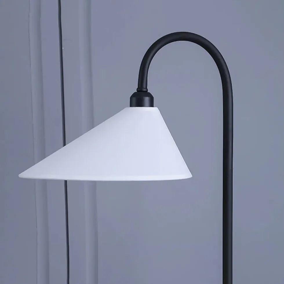 Nowoczesna stylowa materiałowa lampa podłogowa z łukowej stalowej rury | boxzora