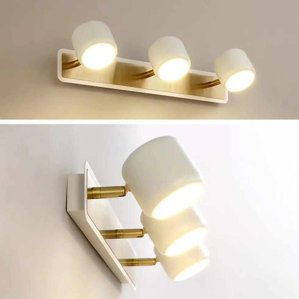 Lámparas cilíndricas minimalistas para cuadros de baño | boxzora