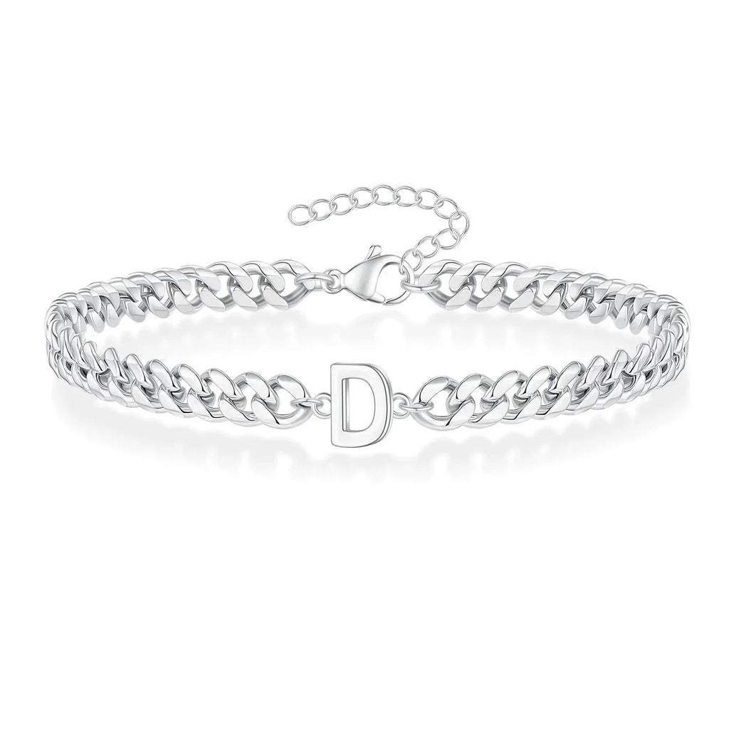 Armband mit den Initialen des Paares im Cuban-Link-Stil