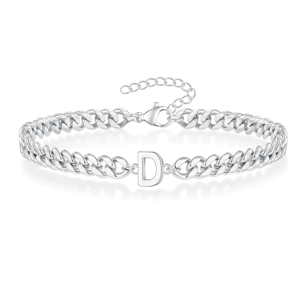 Armband mit den Initialen des Paares im Cuban-Link-Stil