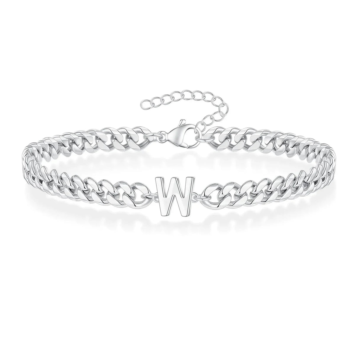 Armband mit den Initialen des Paares im Cuban-Link-Stil