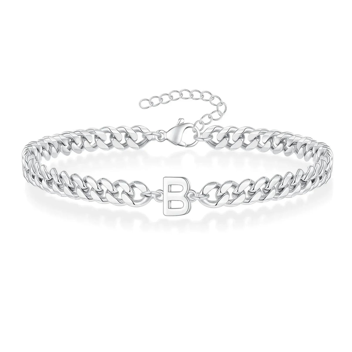 Armband mit den Initialen des Paares im Cuban-Link-Stil