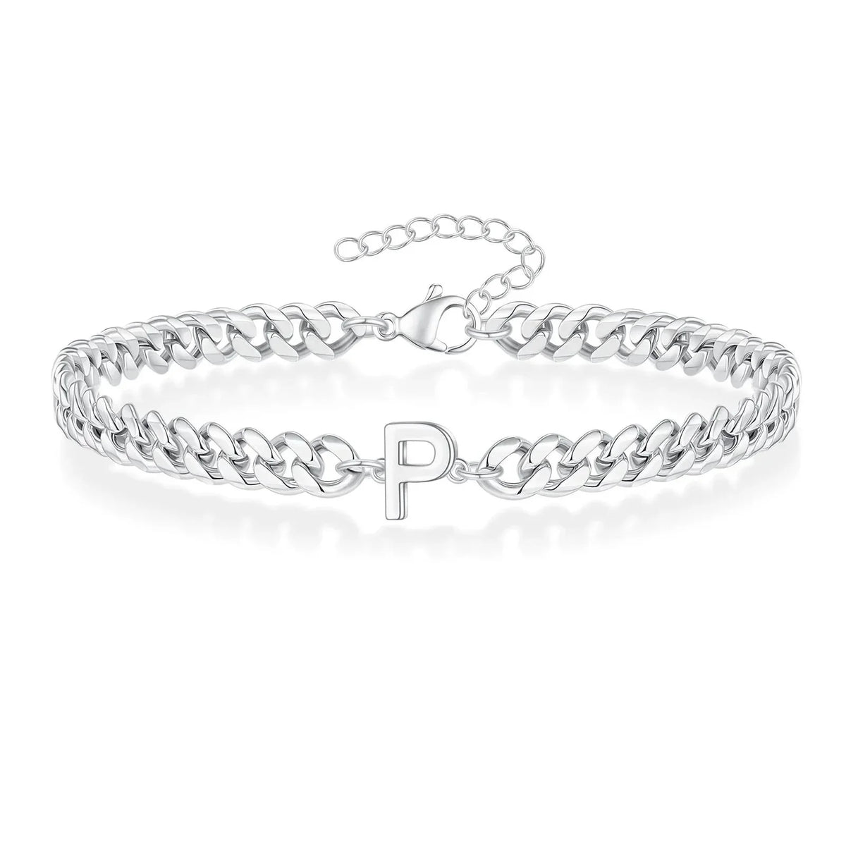 Armband mit den Initialen des Paares im Cuban-Link-Stil