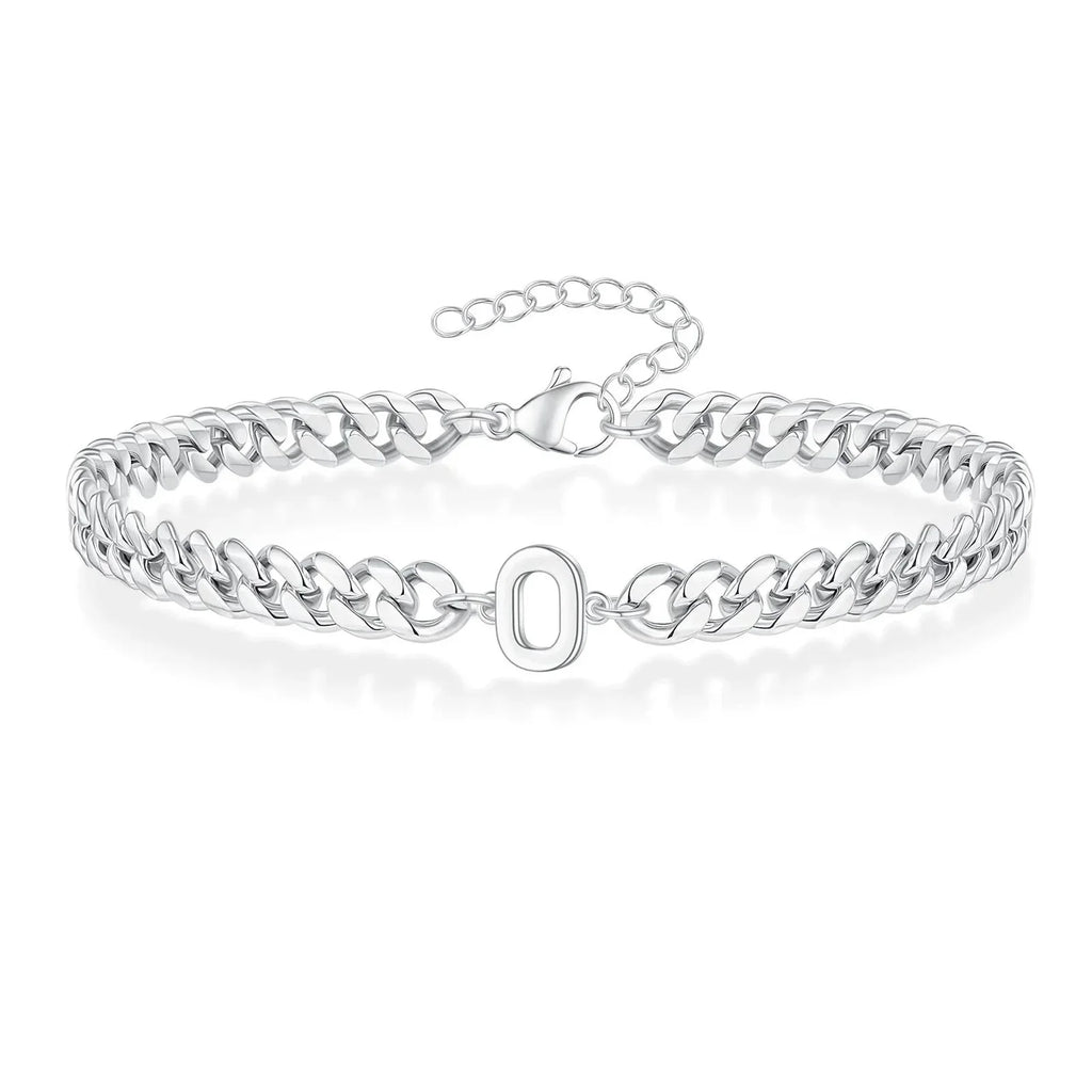 Armband mit den Initialen des Paares im Cuban-Link-Stil