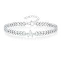 Armband mit den Initialen des Paares im Cuban-Link-Stil