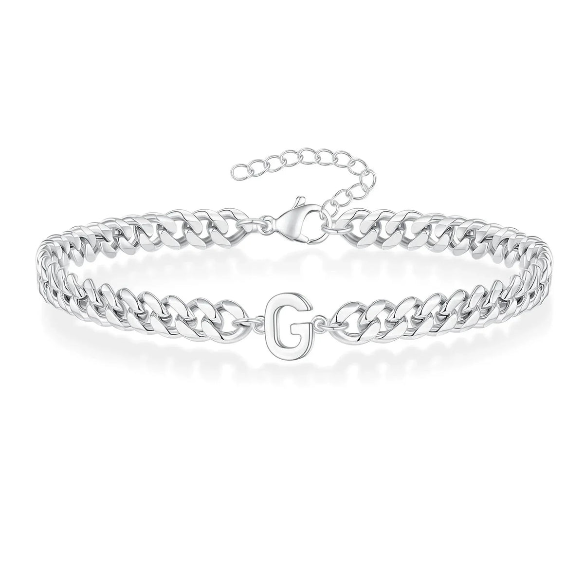 Armband mit den Initialen des Paares im Cuban-Link-Stil
