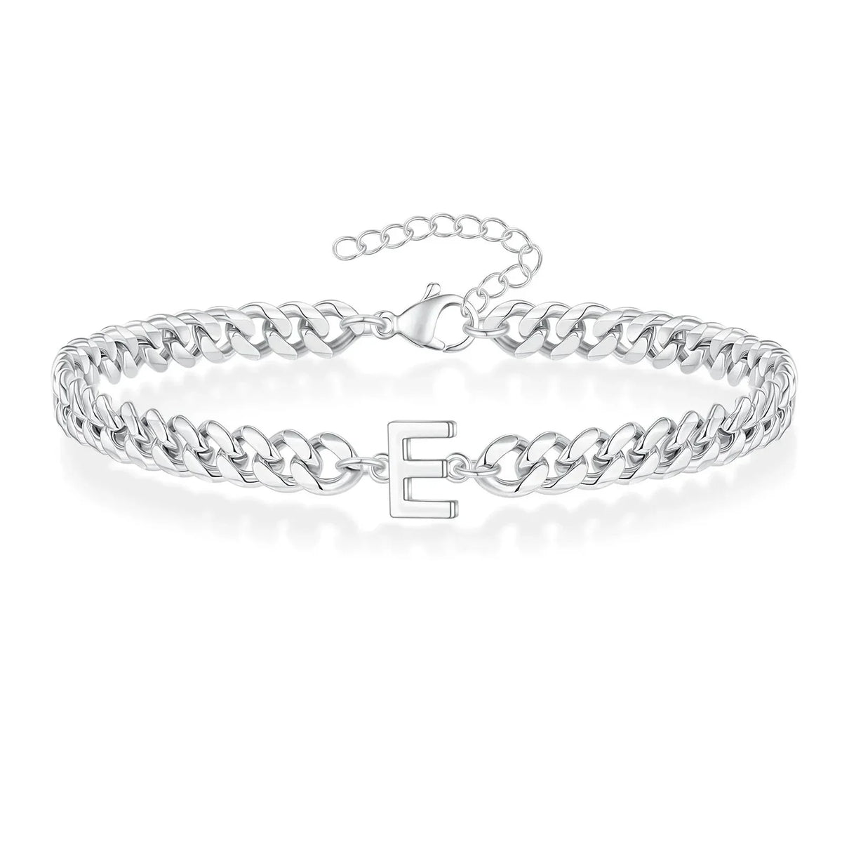 Armband mit den Initialen des Paares im Cuban-Link-Stil