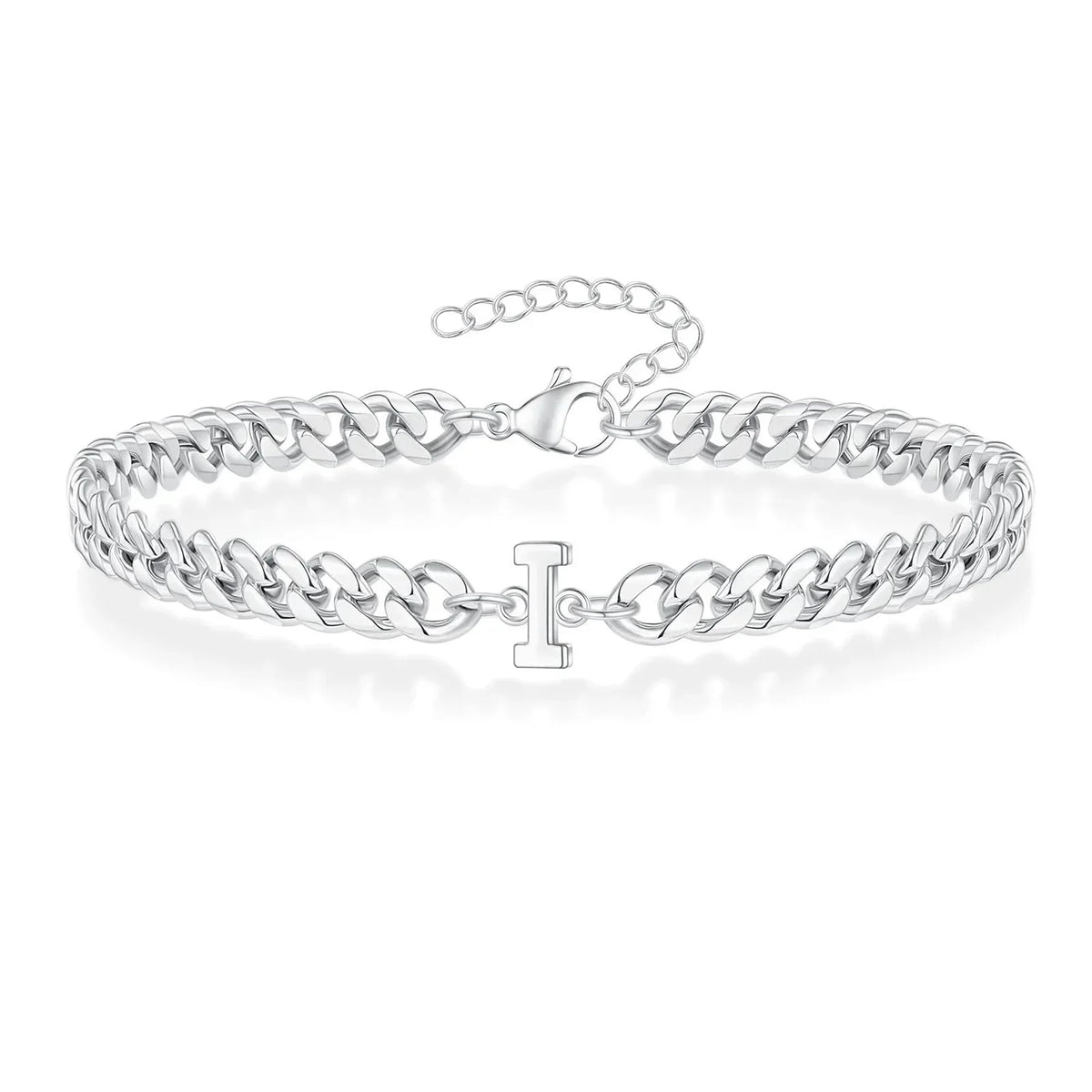 Armband mit den Initialen des Paares im Cuban-Link-Stil