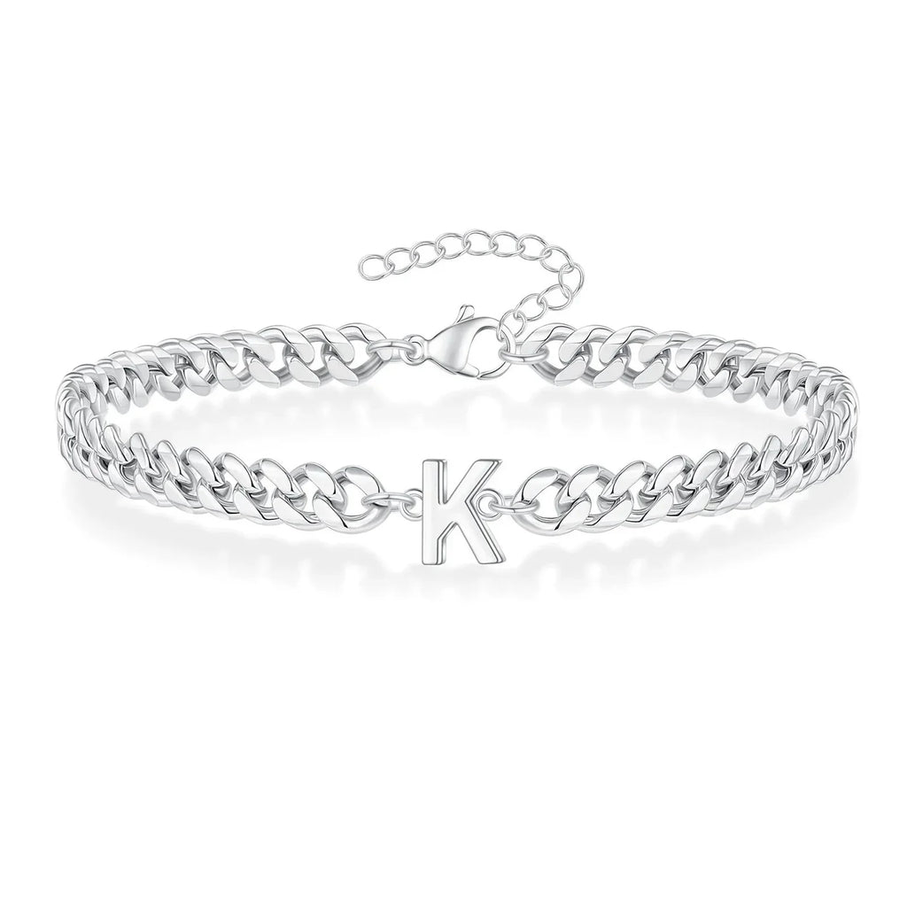 Armband mit den Initialen des Paares im Cuban-Link-Stil