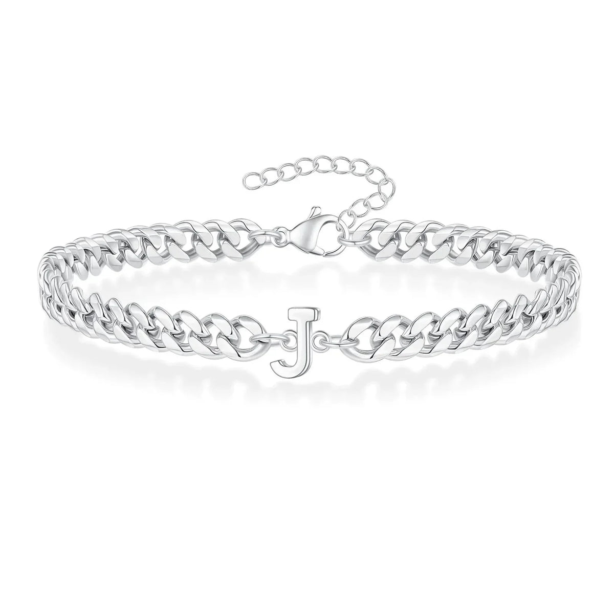 Armband mit den Initialen des Paares im Cuban-Link-Stil