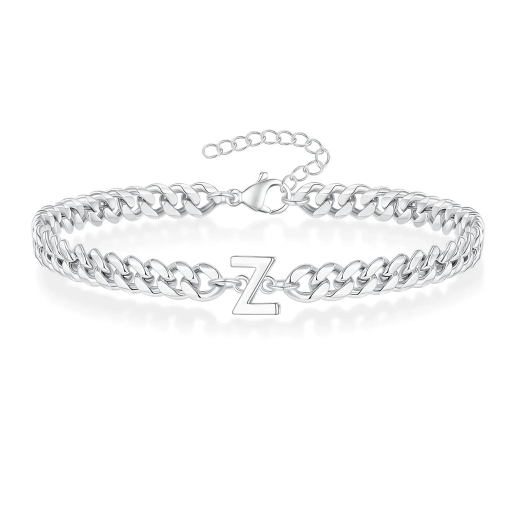 Armband mit den Initialen des Paares im Cuban-Link-Stil