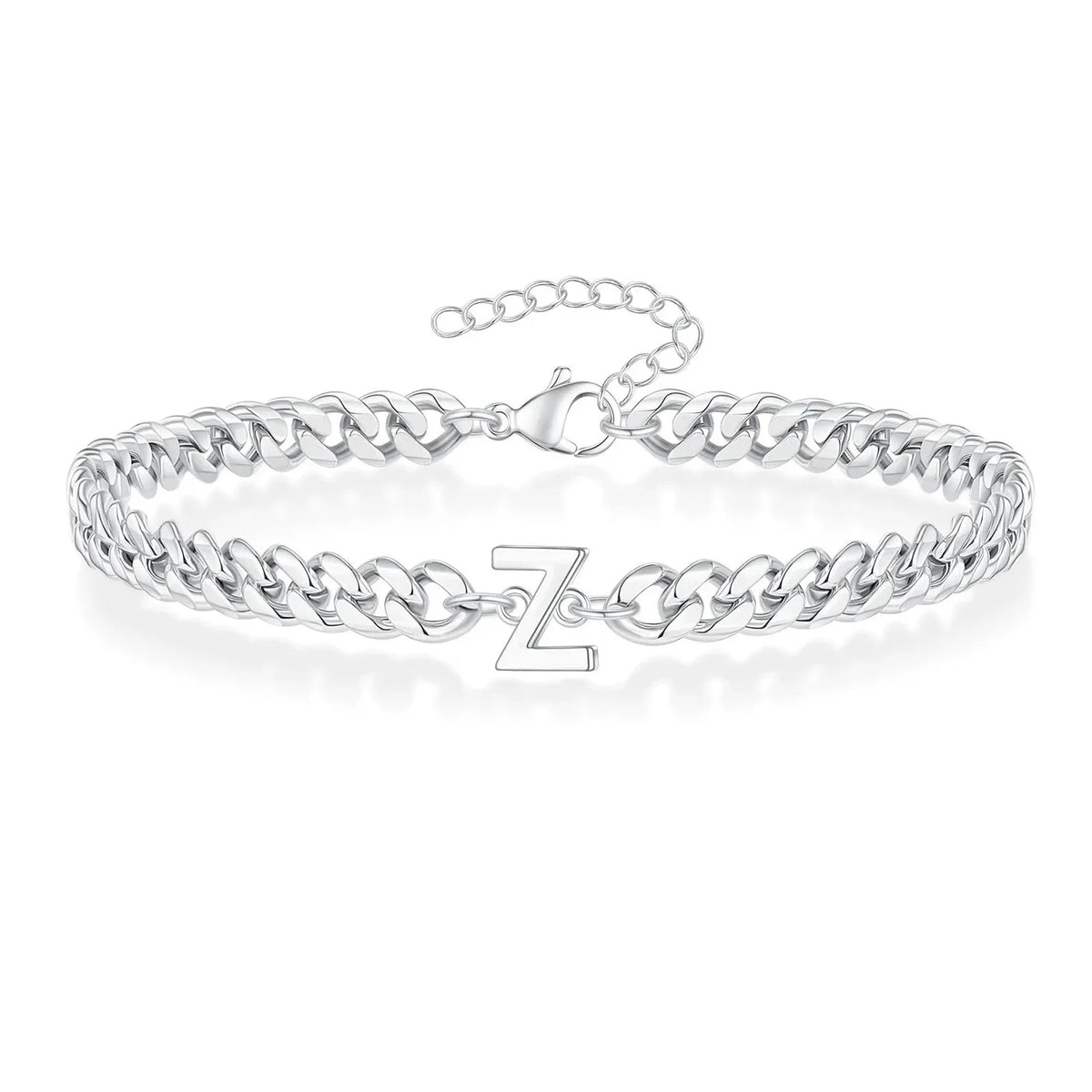 Armband mit den Initialen des Paares im Cuban-Link-Stil