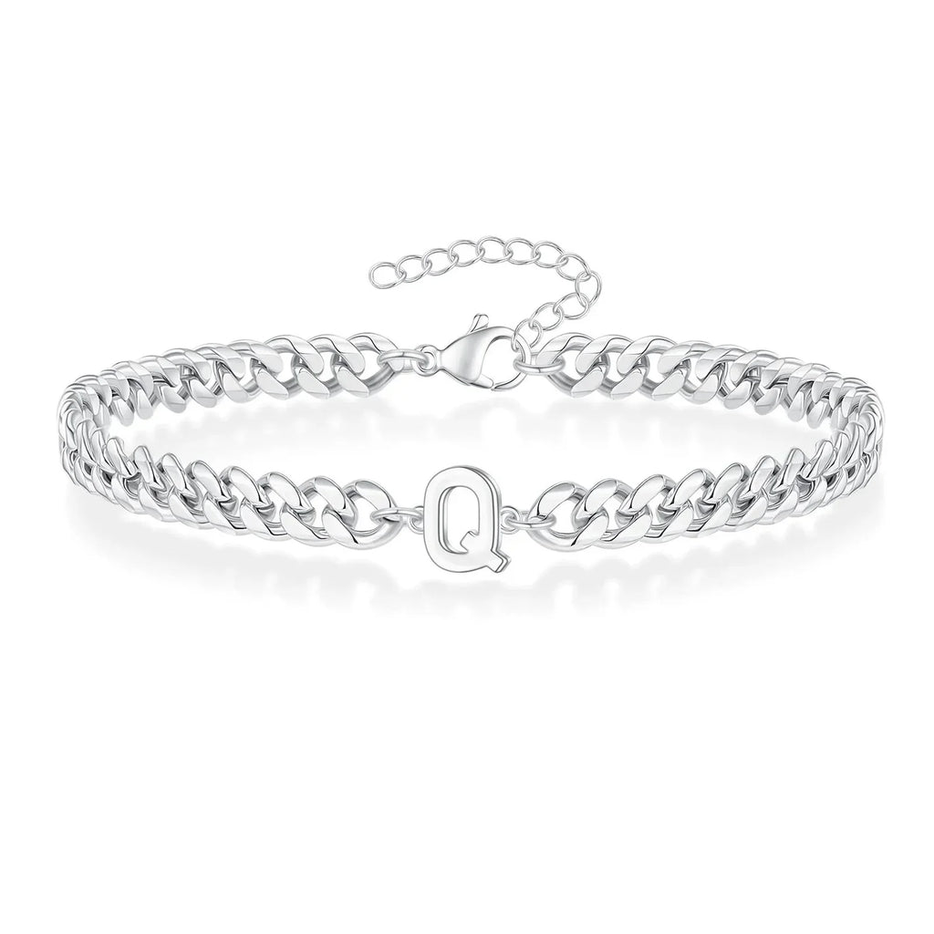 Armband mit den Initialen des Paares im Cuban-Link-Stil