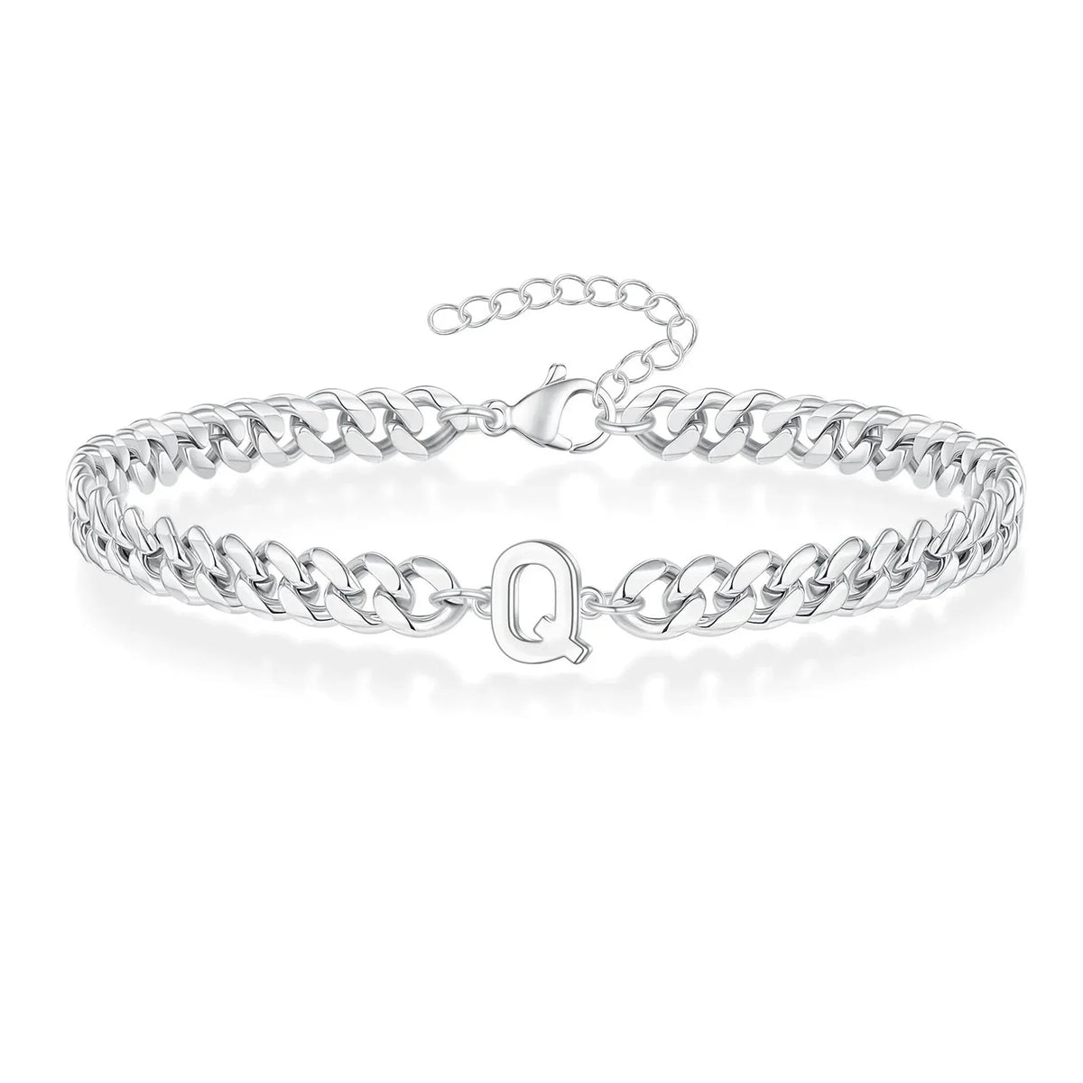 Armband mit den Initialen des Paares im Cuban-Link-Stil