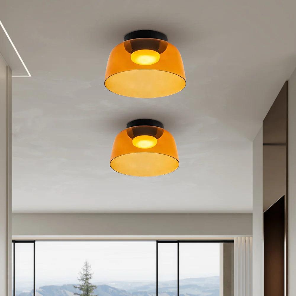 Modern Glass Ceiling Light for Living Room | boxzora