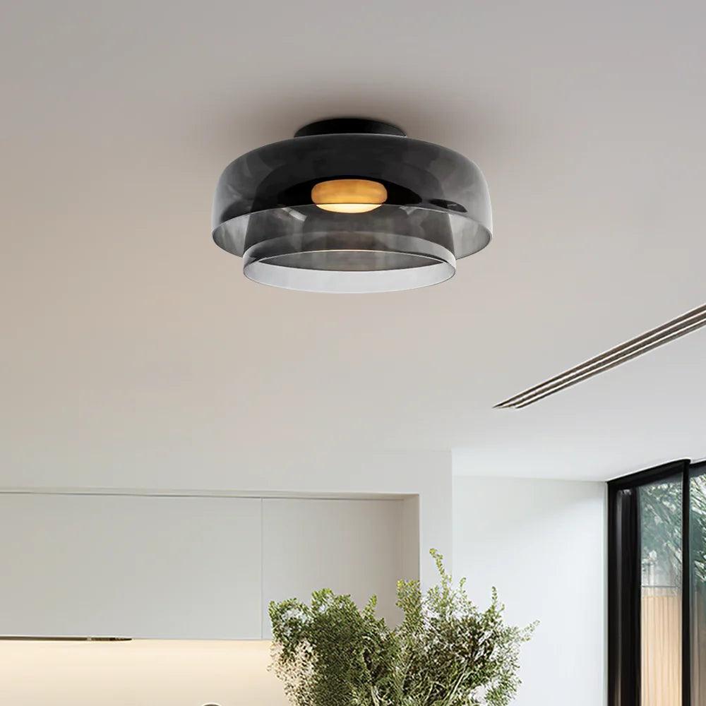 Modern Glass Ceiling Light for Living Room | boxzora