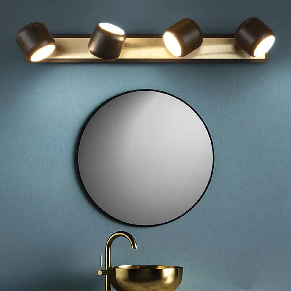 Lámparas cilíndricas minimalistas para cuadros de baño | boxzora