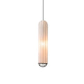 Lámpara colgante moderna blanca de tela tipo farol | boxzora