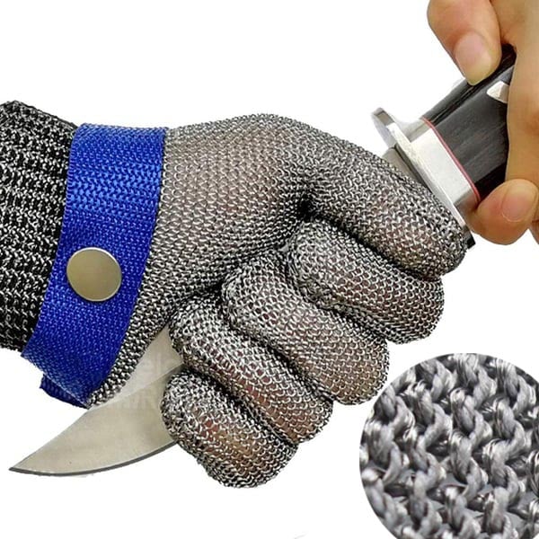 Safehands Metal Glove — Stainless Steel Mesh, 1+1 Free Set